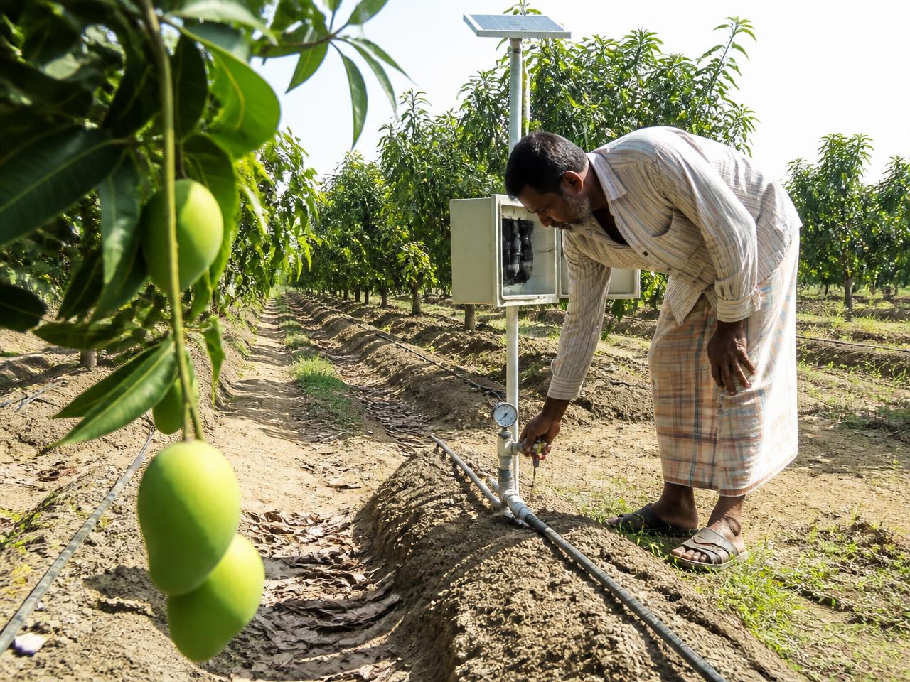 Smart Drip Irrigation — Mango Orchard — project completed by Green Axis